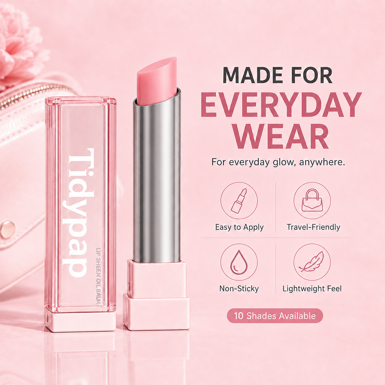 🔥Last Day Buy 1 Get 1 Free|Tidypap GLOW VEIL LIP SHEEN OIL BALM