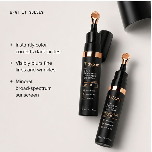 🎉Last Day Buy 1 Get 1 Free|Tidypap Brightening Eye Corrector